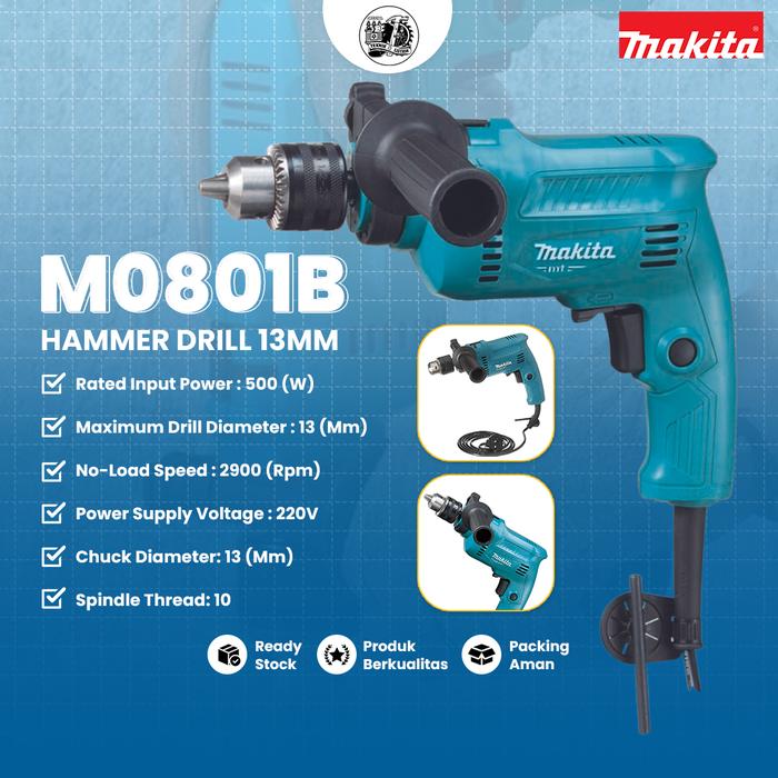 Makita M0801b Makita Heavy Duty Hammer Drill 16mm Impact Drill