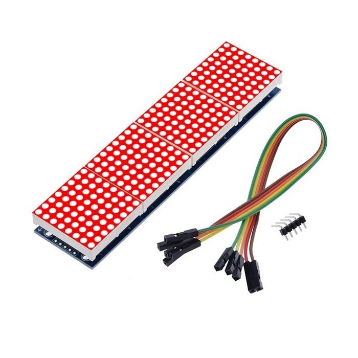 Gambar MAX7219 Led Dot Matrix 32x8 Display Module for Arduino - Merah, Rapat dari AIF Robotic undefined Tokopedia
