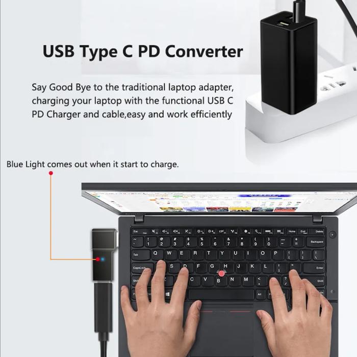 Jual 100w Adapter Converter Type-c Power Delivery Ke Dc Jack Laptop ...