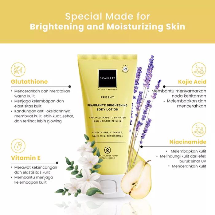 Gambar Scarlett Whitening kemasan tube 180ml - Freshy dari Nsbeautybdg undefined Tokopedia