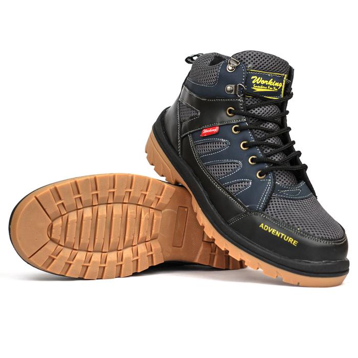Gambar Sepatu Safety Boots Outdoor Trendy Sepatu Kerja Ujung Besi - Navy, 42 dari Suryani Sneakers undefined Tokopedia