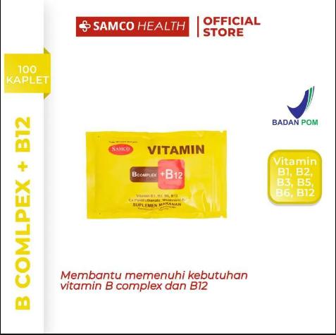 Gambar BETOMINPLEX VITAMIN B COMPLEX PLUS B12 100 TABLET - SAMCO dari GLC-37 undefined Tokopedia