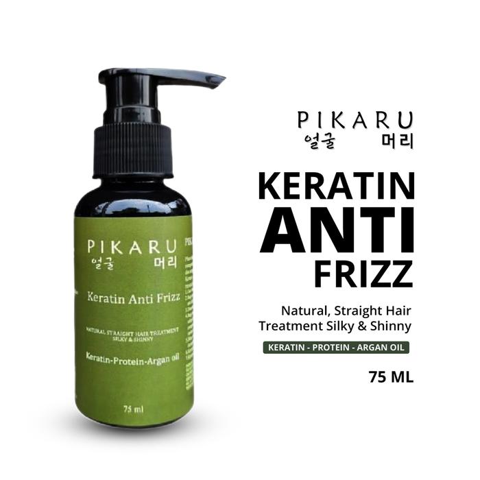 Gambar Pikaru Keratin Anti Frizz - Serum Rambut Anti Frizz & Hair Serum untuk Petawatan Rambut Rusak, Keratin Hair Treatment, Perawatan Rambut Kering Bercabang - 75ml dari BeautyHaul_NEW undefined Tokopedia
