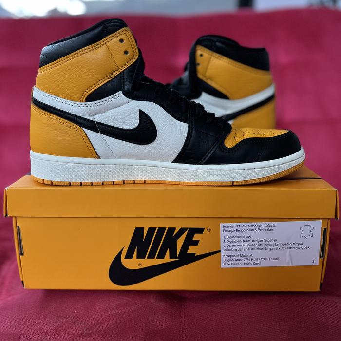 Jual Air Jordan high retro taxi yellow toe Kota