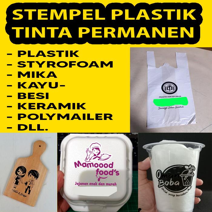 Gambar STEMPEL PLASTIK / STYROFOAM / MIKA / KAYU / PERMANEN - 6.6 x 10.3 dari A3 Stamp undefined Tokopedia