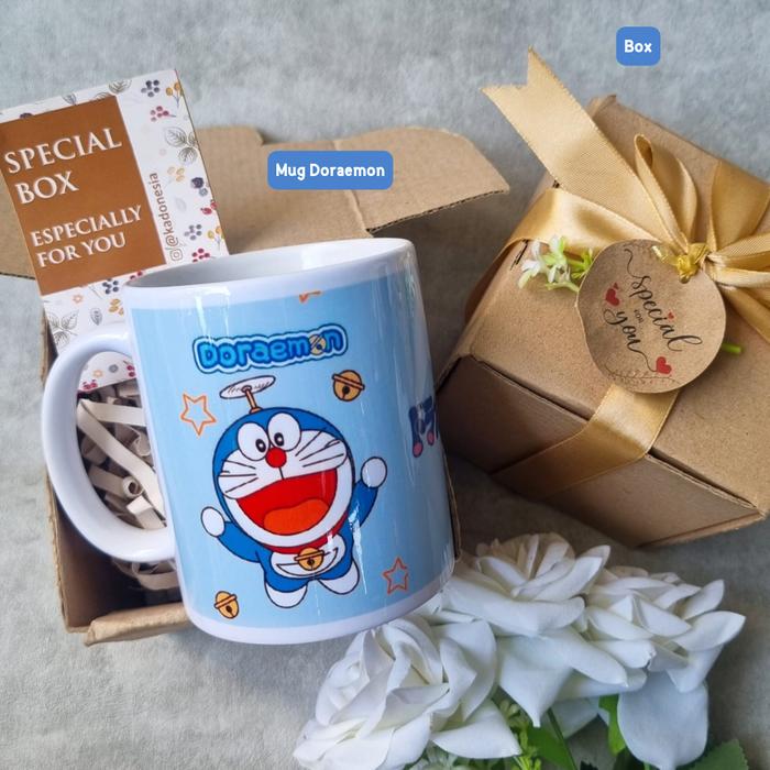 Gambar Hampers Doraemon / Kado Nobita / Hadiah Cowok Cewek - Mug Only dari KADONESIA undefined 3 Tokopedia