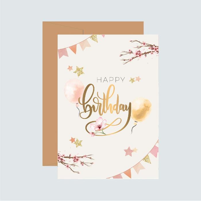 Gambar [PER PCS] KARTU UCAPAN ULANG TAHUN / BIRTHDAY CARD / GIFT CARD - 001, 7cm x 10cm dari Fior.id undefined Tokopedia