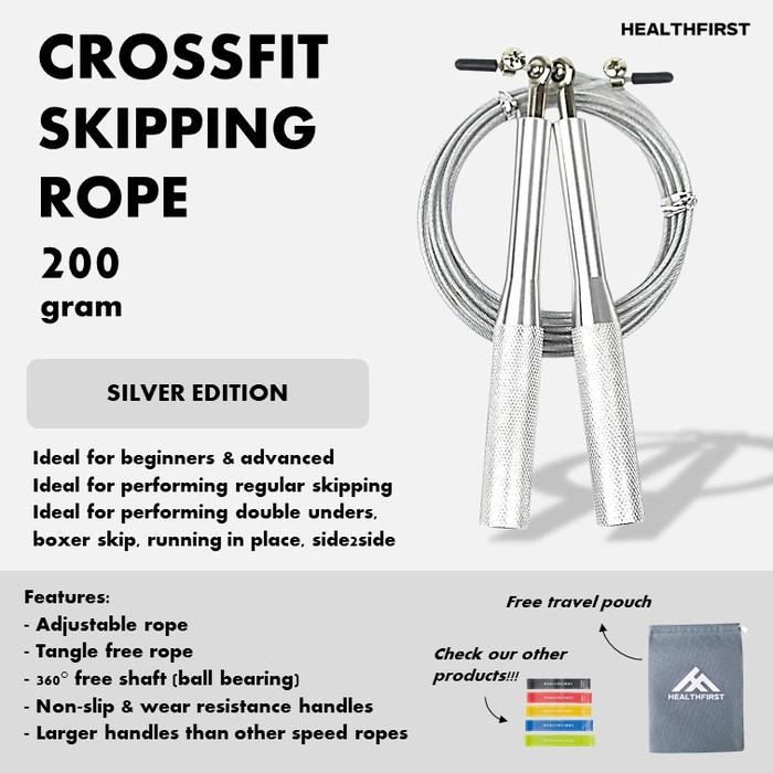 Health First Jump Rope Jual CrossFit Speed Jumping Rope HealthFirst Premium | Tali Skipping 3m ...