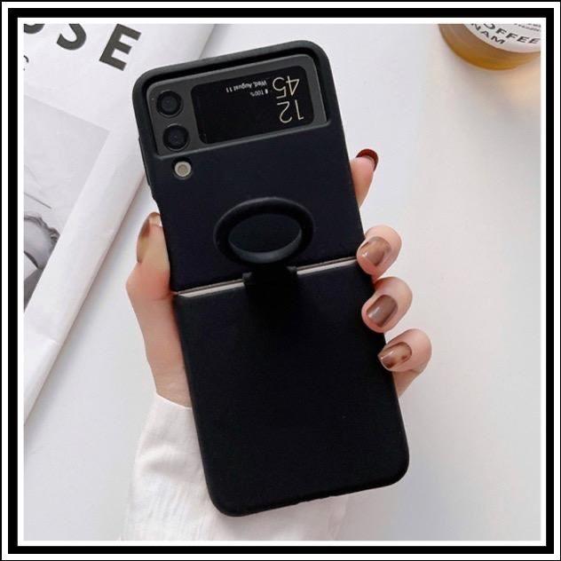 Gambar Samsung Galaxy Z Flip3 Flip 3 5G Case Silicone Suede SoftCase Ring PC - HITAM. , SAM Z FLIP 3 5G dari Markas acc 88 undefined Tokopedia