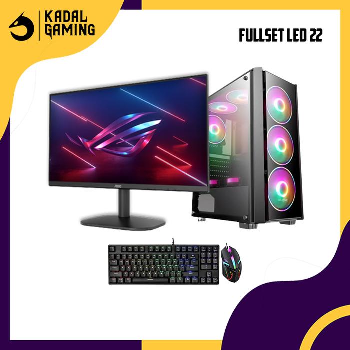 Gambar PC INTEL CORE I7 10700K 16GB RAM SERVER OFFICE FULLSET RENDER CODING - FULLSET LCD 22 dari Kadal Gaming Surabaya undefined Tokopedia