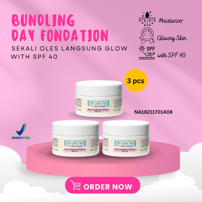 Jual Bundling Day Foundation SPF 40 glowing Kota Bekasi NBC