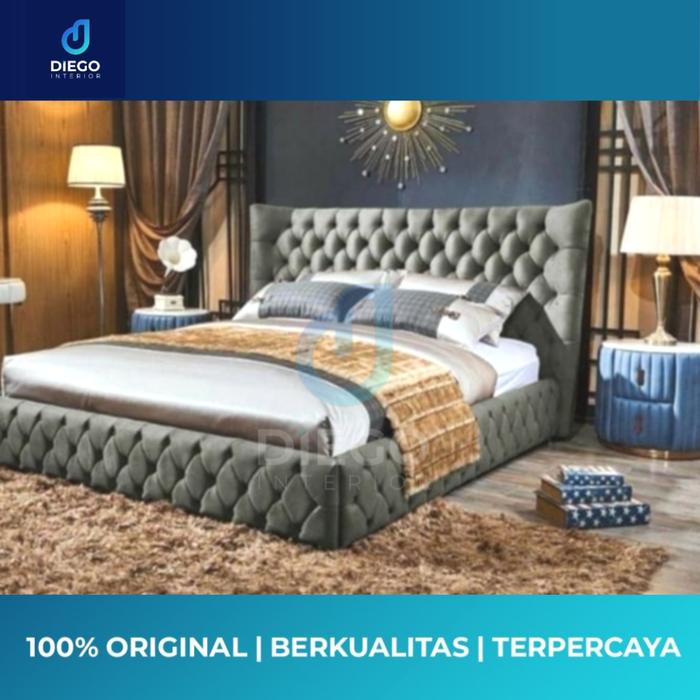 Gambar Dipan divan sandaran midil tempat tidur untuk kasur dan matras 180x200 dari diego interior undefined Tokopedia