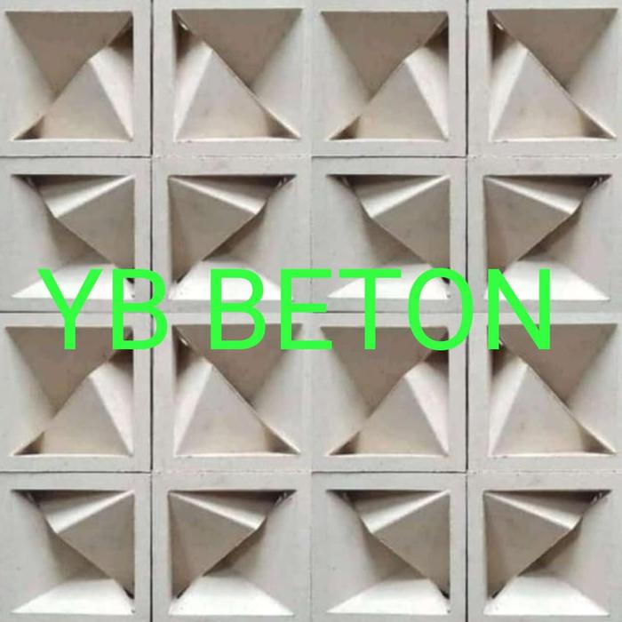 Gambar Roster Beton Loster Beton minimalis Jalusi Lubang Angin Bata Tempel - Putih Bagus dari YBBETON undefined Tokopedia