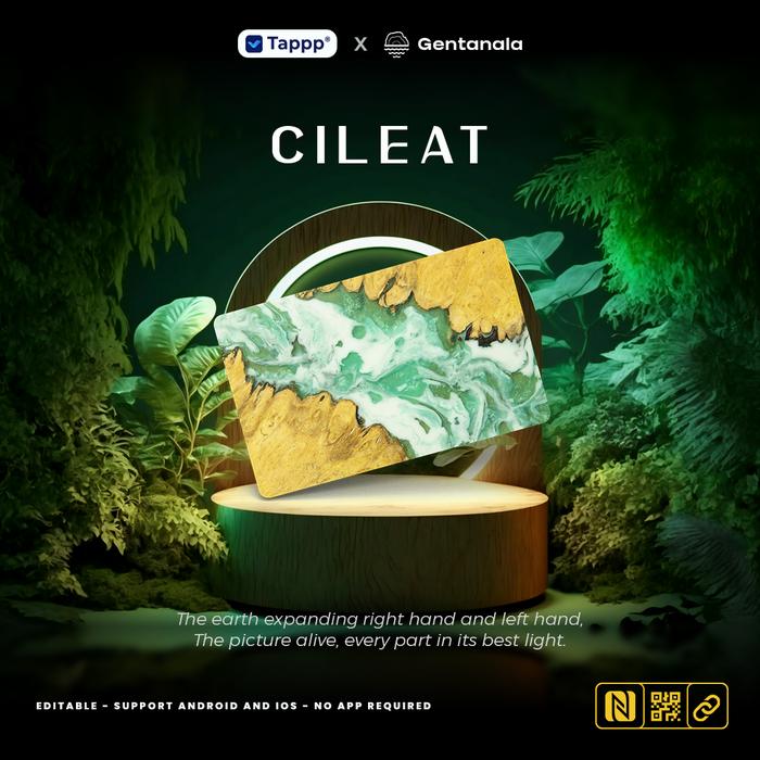 Gambar Wood Card - Tappp X Gentanala - Kartu Nama NFC - Cileat - Cileat dari Tappp Official undefined Tokopedia