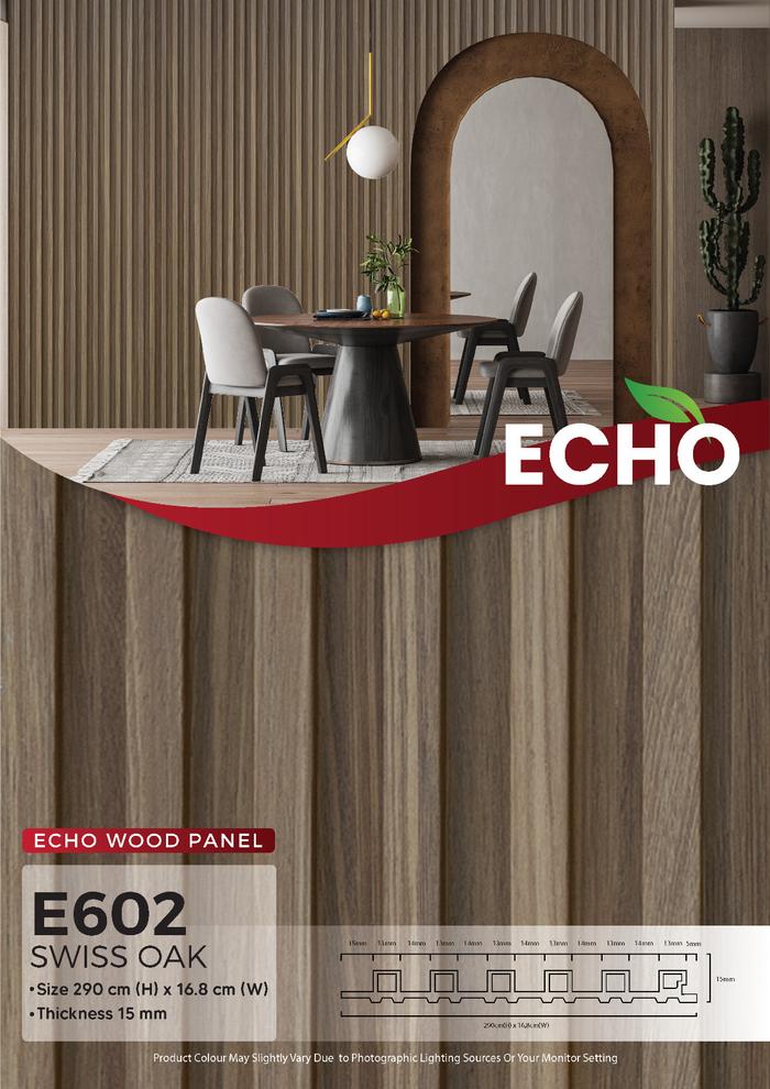 Gambar Wood Panel Dinding Tebal 15mm / Echo Wallpanel Hiasan Dinding - E602 dari Unique Carpet & Decoration undefined Tokopedia