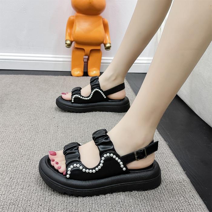 Jual Sepatu Sandal Wanita Kece Kasual Sandal Cewek Trendy Import