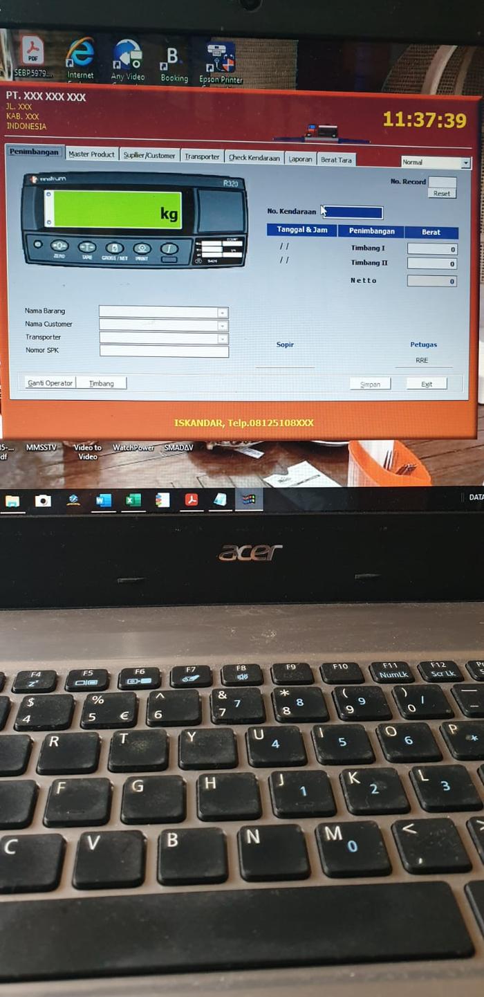 Gambar Software Jembatan Timbang Win Scale dari SmileNetV2 undefined Tokopedia