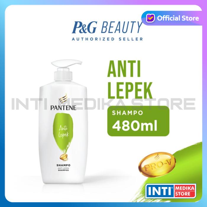 Gambar PANTENE - Shampoo Rambut Anti Dandruff Ketombe | Anti Lepek dan Rontok - Anti Lepek, 480ml dari INTI MEDIKA STORE undefined Tokopedia