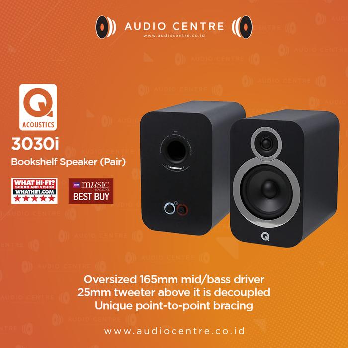 Gambar Q Acoustics QAcoustics 3030i Bookshelf Speaker - Graphite Grey dari Audio Centre Official undefined Tokopedia