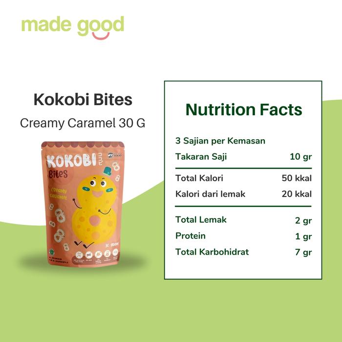 Gambar Abe Food Kokobi Bites Yummy And Delicious 30 Gram - Creamy caramel dari Madegood Market undefined Tokopedia