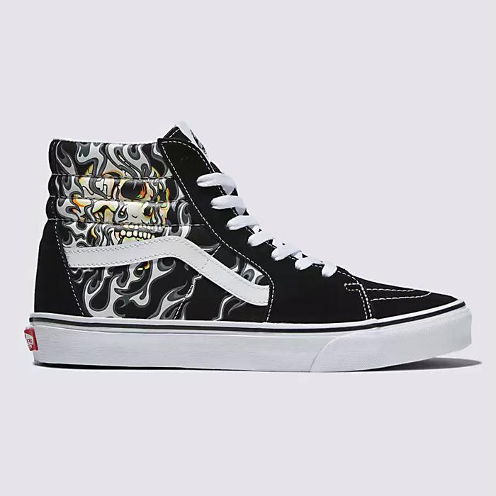 Giày Vans Old Skool Vans Sk8 Fiamme Vans Sk8 Hi Flame Skull