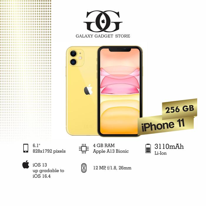 Gambar iPHONE 11 SECOND FULLSET - Kuning, 128 gb dari Galaxy Gadget Store_NEW undefined Tokopedia