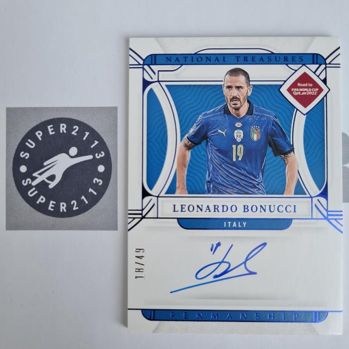 Jual Kartu Bola Panini National Treasures - Leonardo Bonucci Italy 
