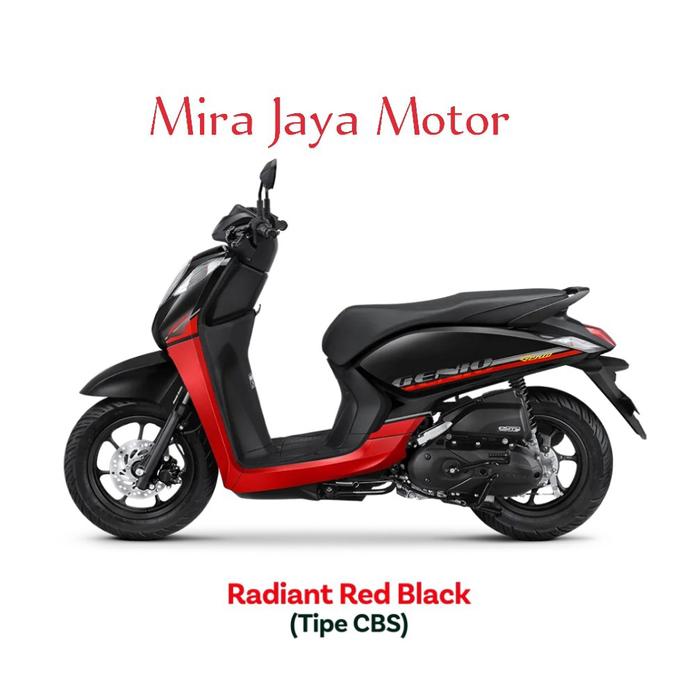 Gambar Honda All  New Genio CBS 2024 - Merah Hitam dari MJM Mira Jaya Motor undefined Tokopedia
