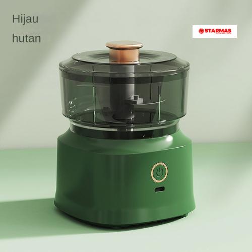 Gambar STARMAS Food Processor Chopper Mini MY-01 Rechargeable USB Isi 350 Ml STARMAS Kabel Pengaduk cover blender - Hijau dari STARMAS ELEKTRONIK undefined Tokopedia