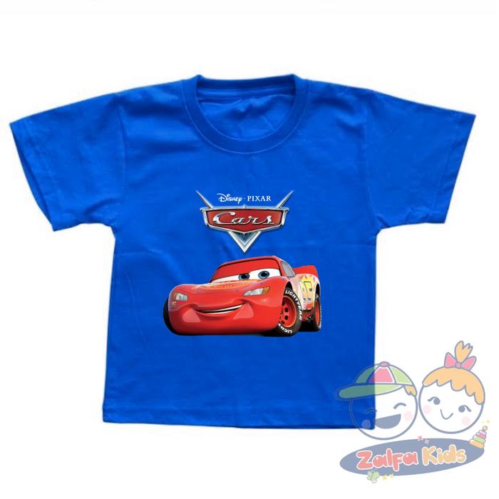Gambar BAJU KAOS ANAK ANAK MCQUEEN CARS - Merah, XL dari ZALFA KIDS APPAREL undefined 3 Tokopedia
