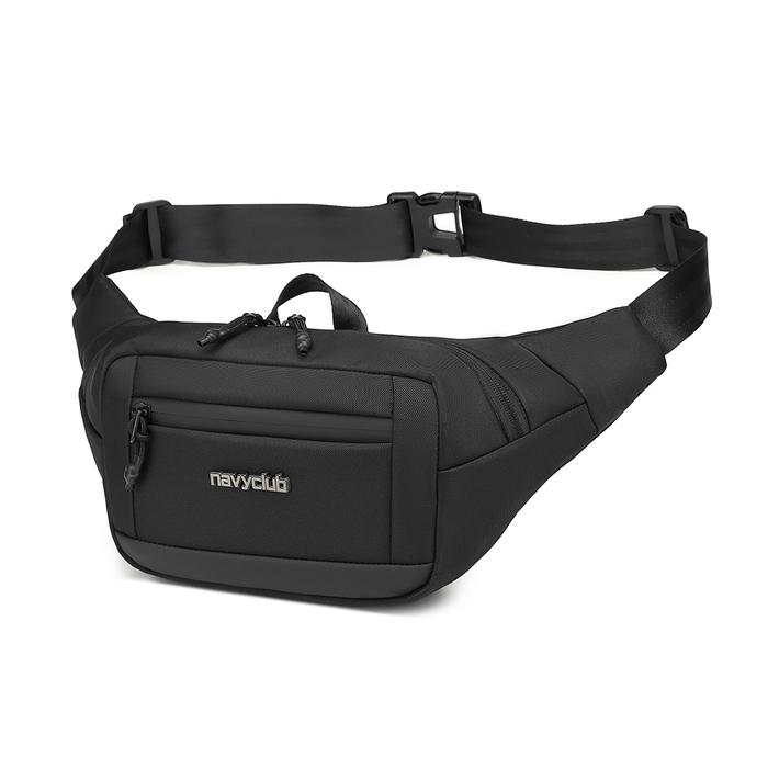 Gambar Tas Pinggang Navy Club Waist Bag Harlot - Tas Pria Crossbody Bags - Hitam dari Navy Club undefined Tokopedia