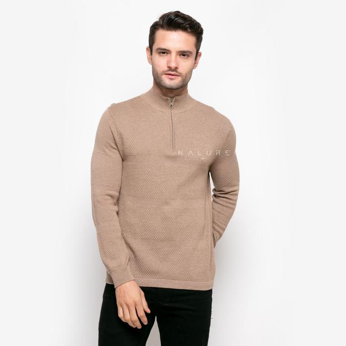 Gambar GO Knitwear Long sleeve Turtle neck / Lengan Panjang Rajut Pria - Brown, S dari Nalure Lab undefined Tokopedia