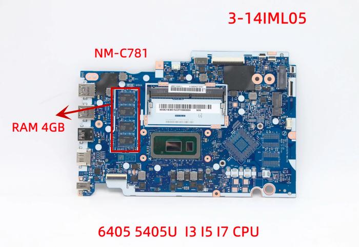 Jual Lenovo ideapad 3-14IML05 Laptop Mainboard GS452/GS552/GS752