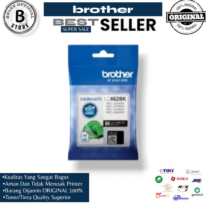 Gambar Brother Ink LC-462 BK C M Y For MFC-J3540DW Tinta LC462 ORIGINAL 100% - Hitam dari Bulex Official Store. undefined Tokopedia