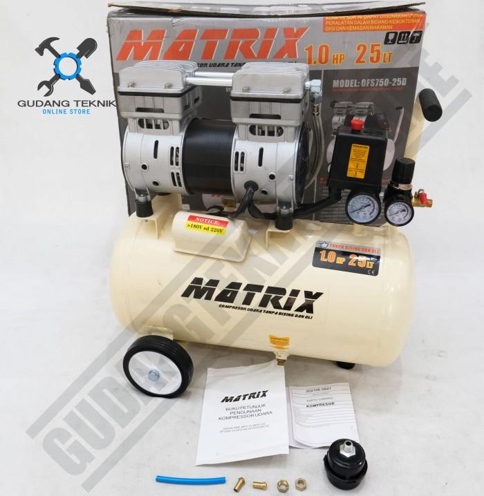 Jual Mesin Kompresor Angin Tanpa Oilless Silent 25 Liter OFS750-25 ...