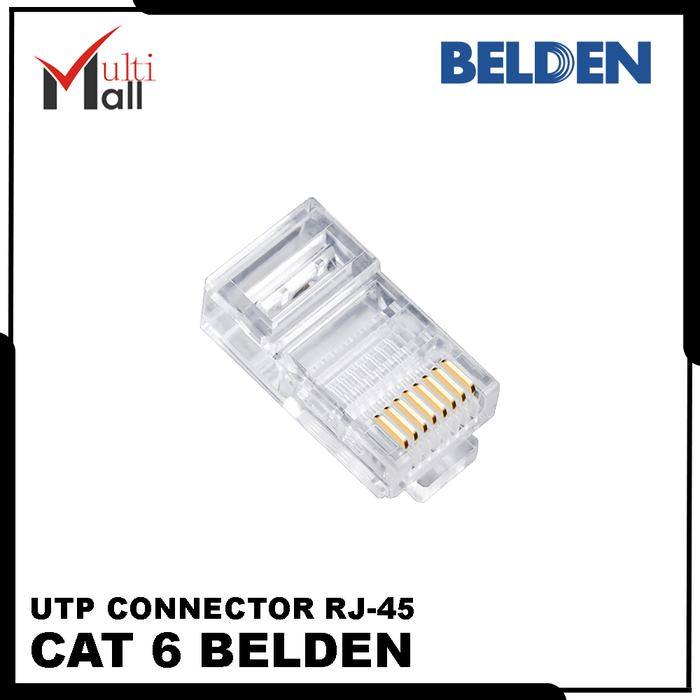 Promo Belden UTP Connector RJ45 CAT 6 RJ-45 Cat6 Konektor Cable Kabel ...