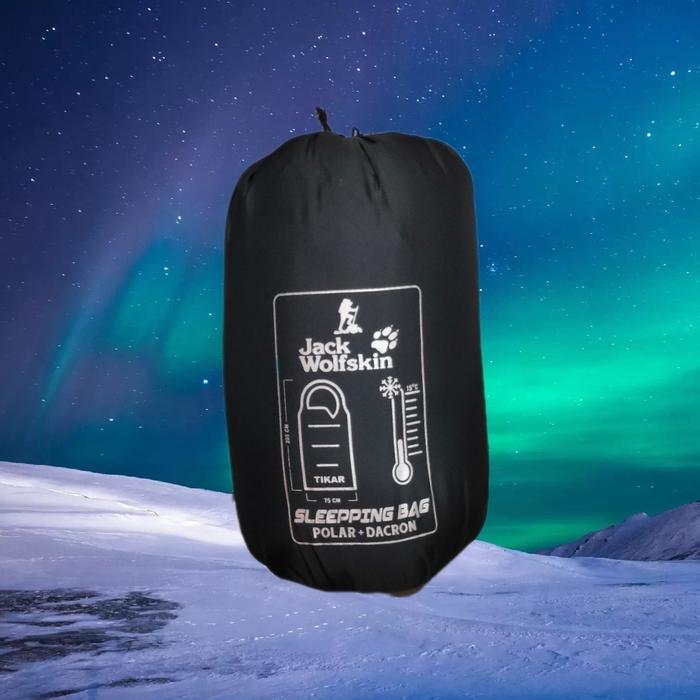 Gambar Sleeping Bag 3 Layer Jack Wolfskin Polar Dakron Selimut Gunung SB Jws - Hitam dari ELEGON undefined Tokopedia