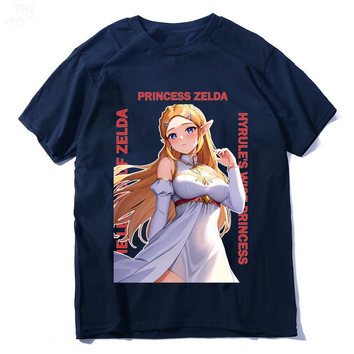 Gambar Kaos The Legend of Zelda Princess Zelda Premium High Res - Biru, L dari Third Rail Shop undefined Tokopedia