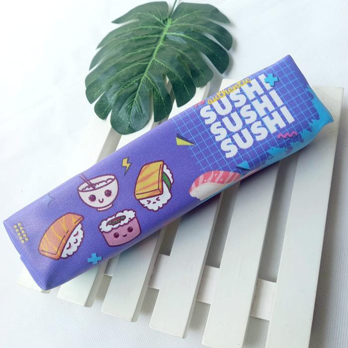 Gambar Tempat Pensil Anak Tepak Alat Tulis Unik Karakter Mini Sushi - SUSHI UNGU dari fanila surabaya undefined Tokopedia