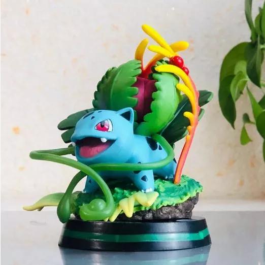 Gambar READY Pokemon Figure Pikachu Ivysaur Chikorita Alolan Vulpix Cyndaquil - Ivysaur dari Irene Toys & Hobbies undefined Tokopedia