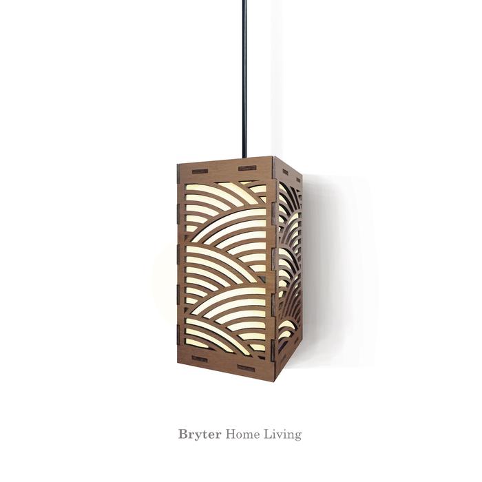 Gambar Lampu Gantung Jepang Kayu Minimalis Modern - Tokyo dari Bryter Homeliving undefined Tokopedia