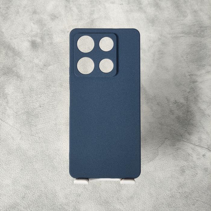 Gambar Case Infinix Note 30 Pro Softcase Sandstone Silicon Anti Slip Casing C - Biru dari ArmiTech undefined Tokopedia
