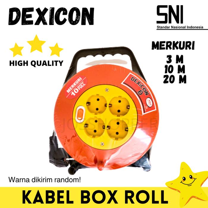 Gambar KABEL BOX ROLL KABEL 3M 10M 15M 20 METER KABEL GULUNG COLOKAN LISTRIK - Mer, 3 Meter dari JosShopper undefined Tokopedia