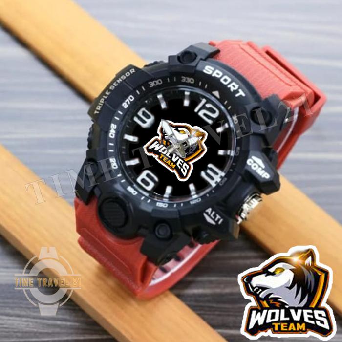 Gambar Jam Tangan Anak Sport Tema Esports Team Gamers Analog Anti Air Merah2 - Team1 dari Time Travel 21 undefined Tokopedia