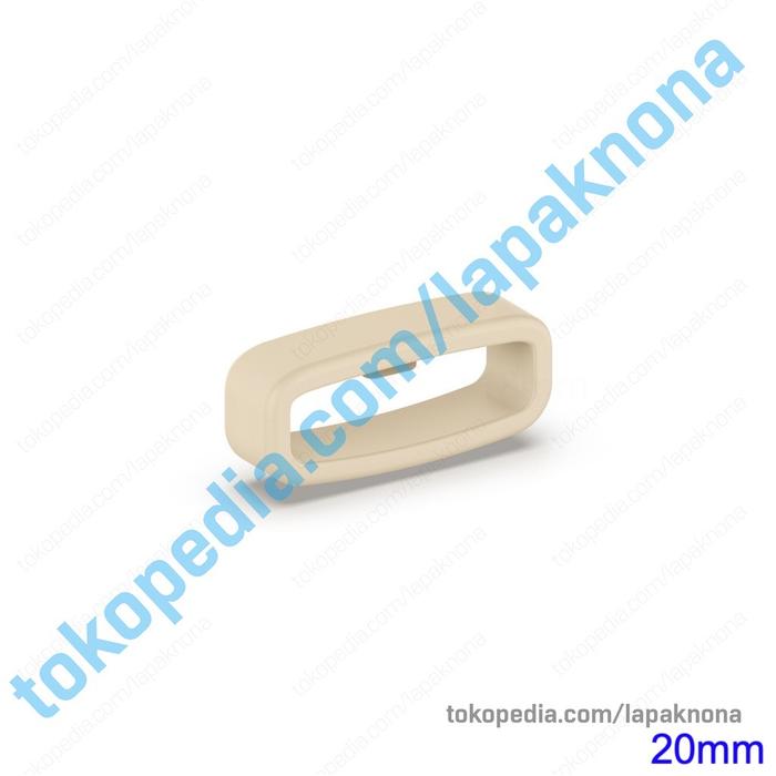 Gambar 20mm Ring Loop Strap Tali Jam Tangan Keeper Holder Buckle Silicone - Beige dari lapaknona. undefined Tokopedia