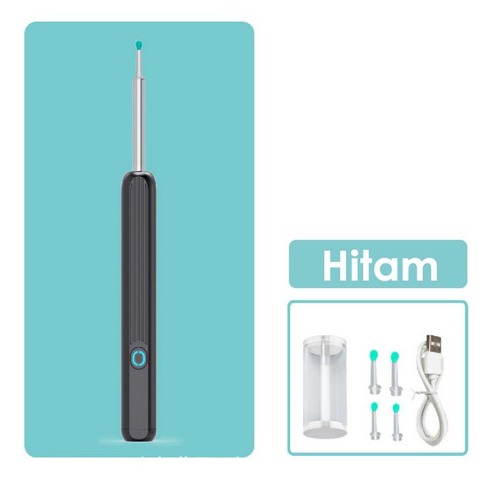 Gambar korek kuping led anak korek kuping LED alat pembersih telinga kamera - HITAM 4.5mm dari Kzly style undefined Tokopedia