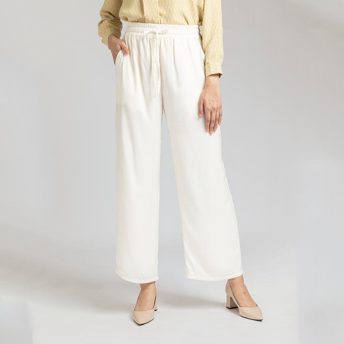 Gambar DFCT - Kami Zura Pants Plain Celana Panjang Wanita - Ivory, S dari Kamiidea Outlet undefined Tokopedia