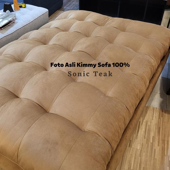 Gambar Kimmy Sofa Sofabed Pillowtop Full Dacron Tebal, Empuk Dan Berkualitas - Sonic Teak, + Meja Kinko dari KIMMY SOFA undefined Tokopedia