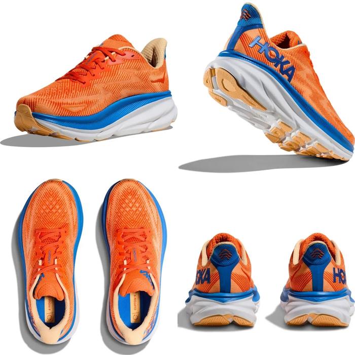 Gambar Men's Running Shoes Hoka Clifton 9 Wide - Orange, 40 dari ADIBAR STORE undefined Tokopedia