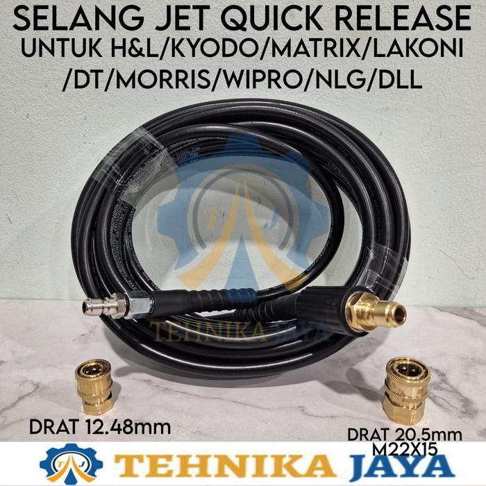 Gambar Selang Jet Cleaner 15M Mesin Steam Cuci Mobil Motor - +QUICKRELEASE, 20M dari TEHNIKA JAYA undefined Tokopedia